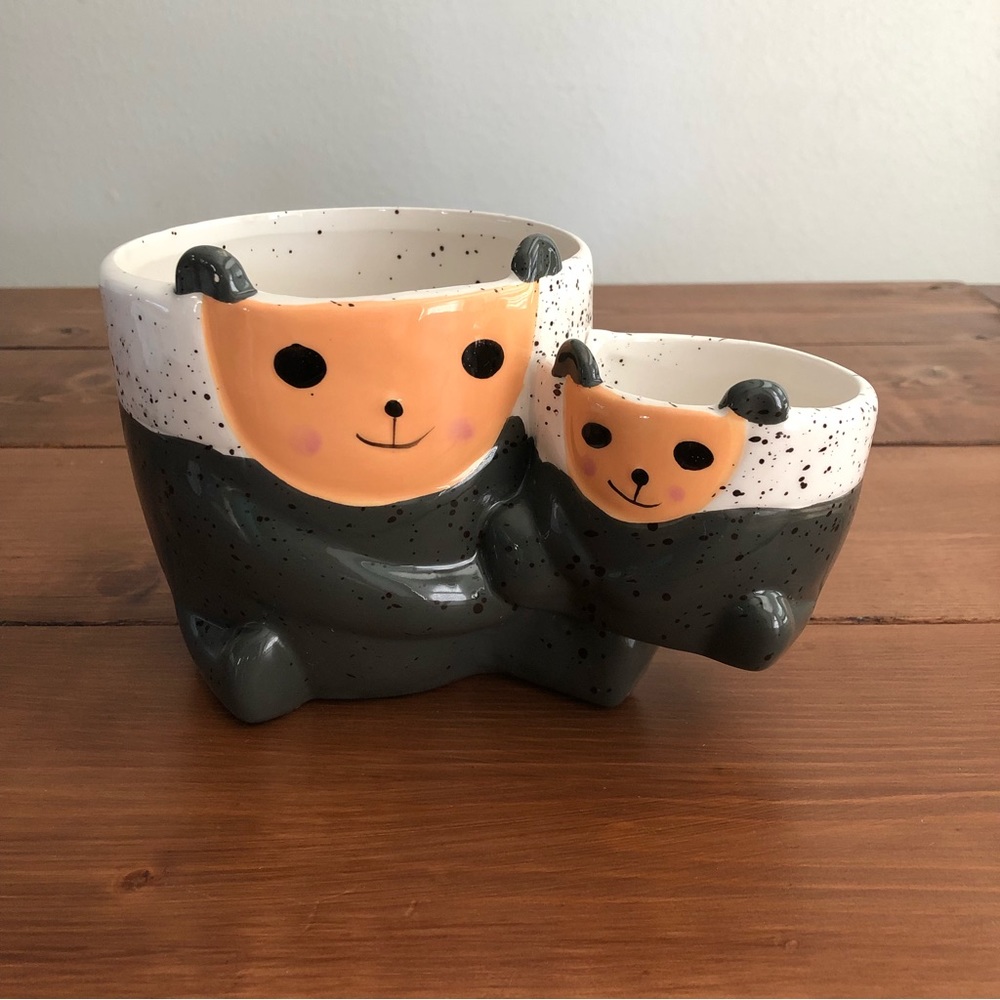 Panda Mommy and Me Succulent Pot